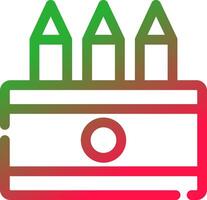 Line Red and Green Gradient vector