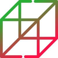 3d Cube Creative Icon Design vector