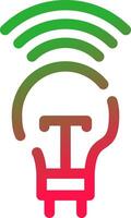 Smart Bulb Creative Icon Design vector