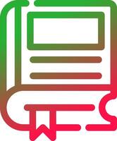 Line Red and Green Gradient vector