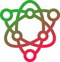 Line Red and Green Gradient vector
