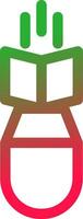 Line Red and Green Gradient vector