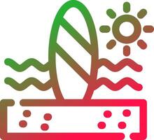 Line Red and Green Gradient vector