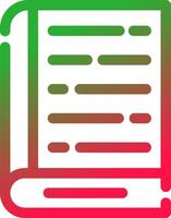 Line Red and Green Gradient vector