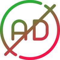 Ad Blocker Creative Icon Design vector
