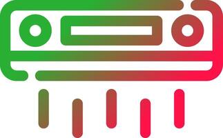 Line Red and Green Gradient vector