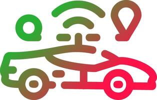 Self Driving Creative Icon Design vector