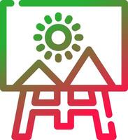 Canvas Creative Icon Design vector
