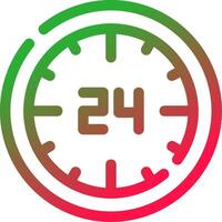 Hours Creative Icon Design vector