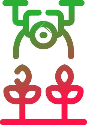 Agricultural Drones Creative Icon Design