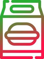 Lunch Bag Creative Icon Design vector