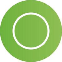 Glyph Circle light green Gradient vector