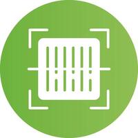 Glyph Circle light green Gradient vector