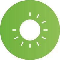 Glyph Circle light green Gradient vector