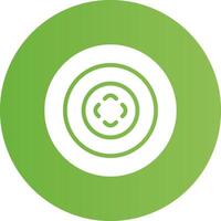 Glyph Circle light green Gradient vector
