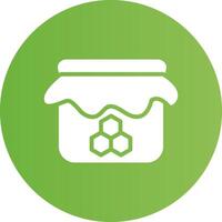 Glyph Circle light green Gradient vector