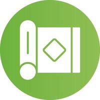 Glyph Circle light green Gradient vector