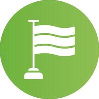 Glyph Circle light green Gradient vector