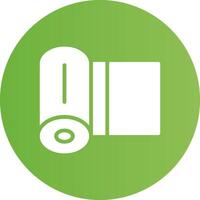 Glyph Circle light green Gradient vector