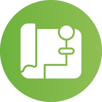 Glyph Circle light green Gradient