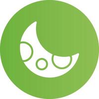 Glyph Circle light green Gradient vector