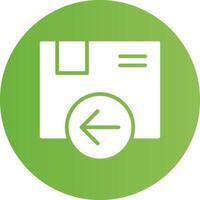 Glyph Circle light green Gradient vector