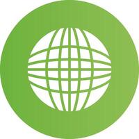 Glyph Circle light green Gradient vector