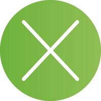 Glyph Circle light green Gradient vector