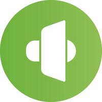 Glyph Circle light green Gradient vector