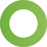 Glyph Circle light green Gradient vector