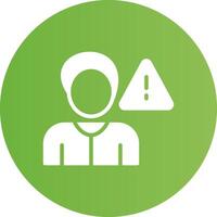 Glyph Circle light green Gradient vector