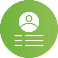 Glyph Circle light green Gradient vector