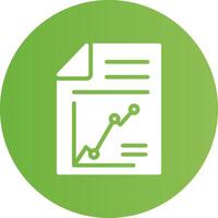 Glyph Circle light green Gradient vector