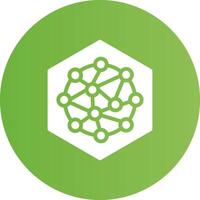 Glyph Circle light green Gradient vector