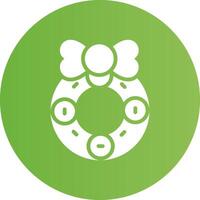Glyph Circle light green Gradient vector