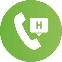 Emergency Call Creative Icon Design vector