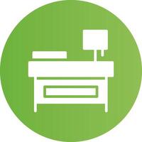 Glyph Circle light green Gradient vector