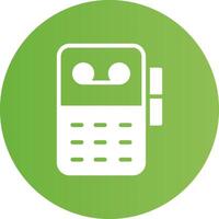 Glyph Circle light green Gradient vector