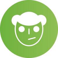 Glyph Circle light green Gradient vector