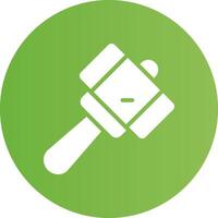 Glyph Circle light green Gradient vector