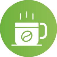 Glyph Circle light green Gradient vector