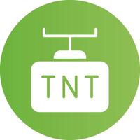 diseño de icono creativo tnt vector