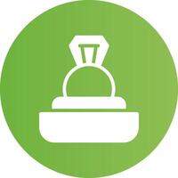 Glyph Circle light green Gradient vector