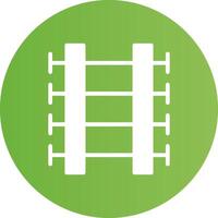 Train Tracks Creative Icon Design vector