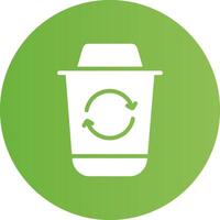 Recycle Bin Creative Icon Design vector