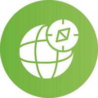Glyph Circle light green Gradient vector