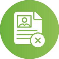 Rejected Creative Icon Design vector