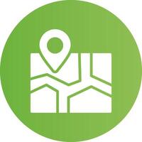 Map Creative Icon Design vector