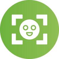 Face Detection Creative Icon Design vector