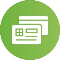 Glyph Circle light green Gradient vector